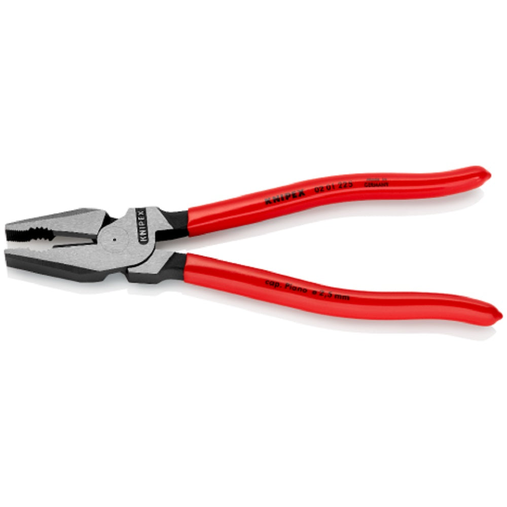 Combination Pliers 00201225. Angles side view showing jaws open. 
