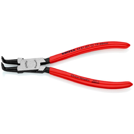 Knipex Circlip Pliers 4421J21SB. Angled view with jaws open.
