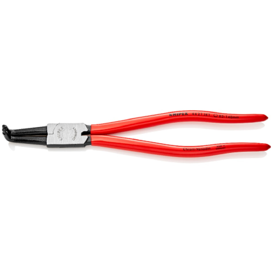 Knipex Circlip Pliers 4421J41. Angled view showing jaws closed.