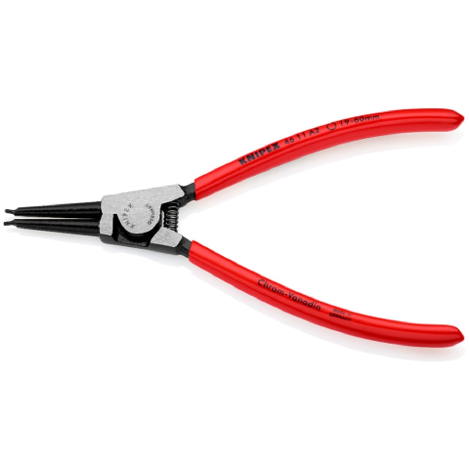 Knipex Circlip Pliers 4611A2).  Angled view showing jaws closed.