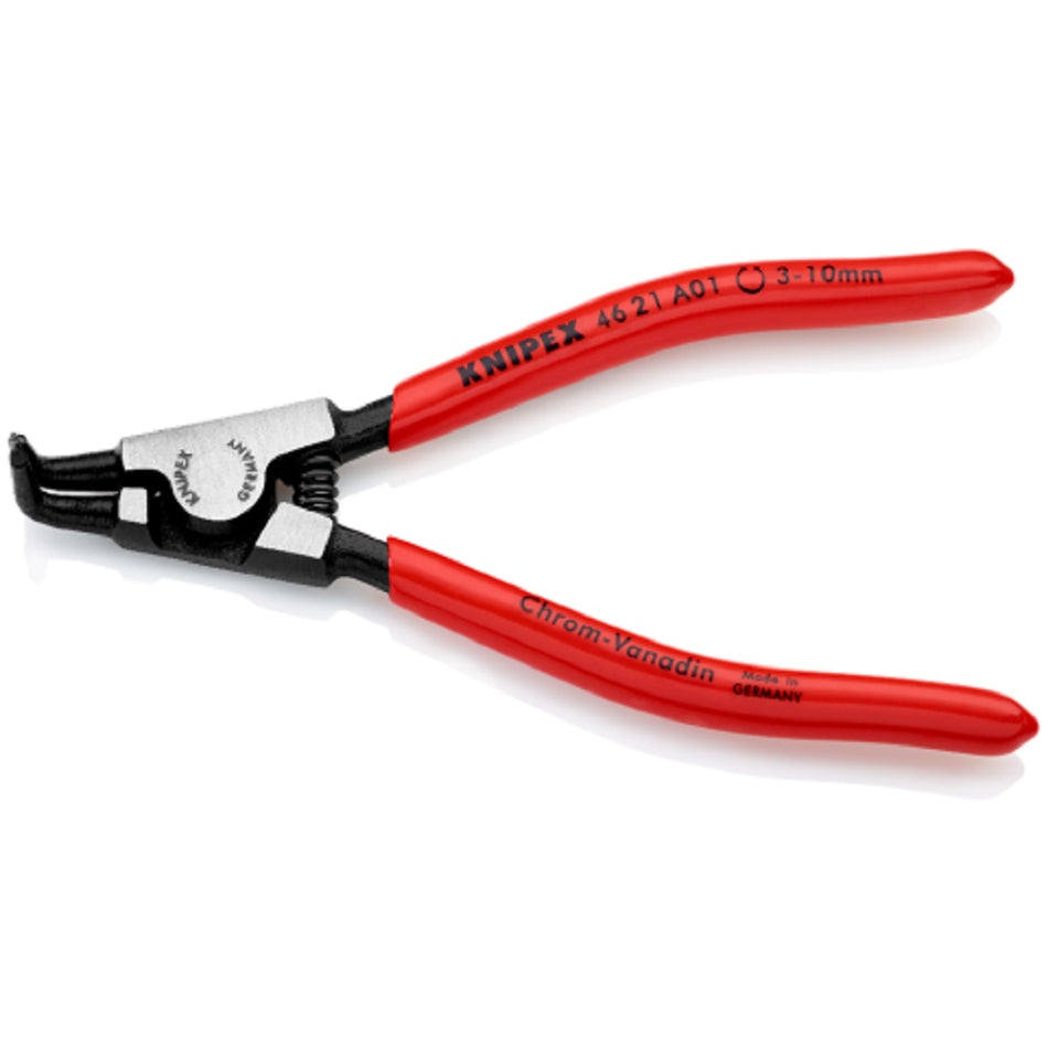 Knipex Circlip Pliers 4621A01.  Angled view showing jaws closed.