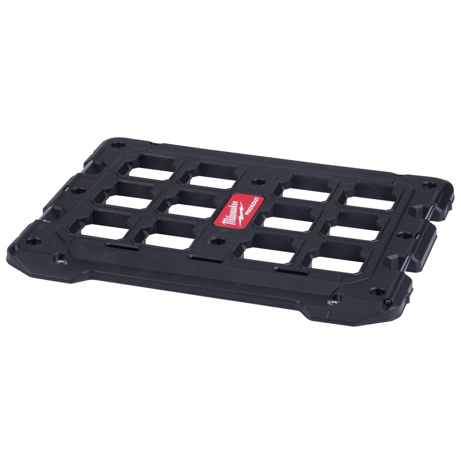 Milwaukee Packout Mounting Plate 48228485.  Angled view of mounting plate.