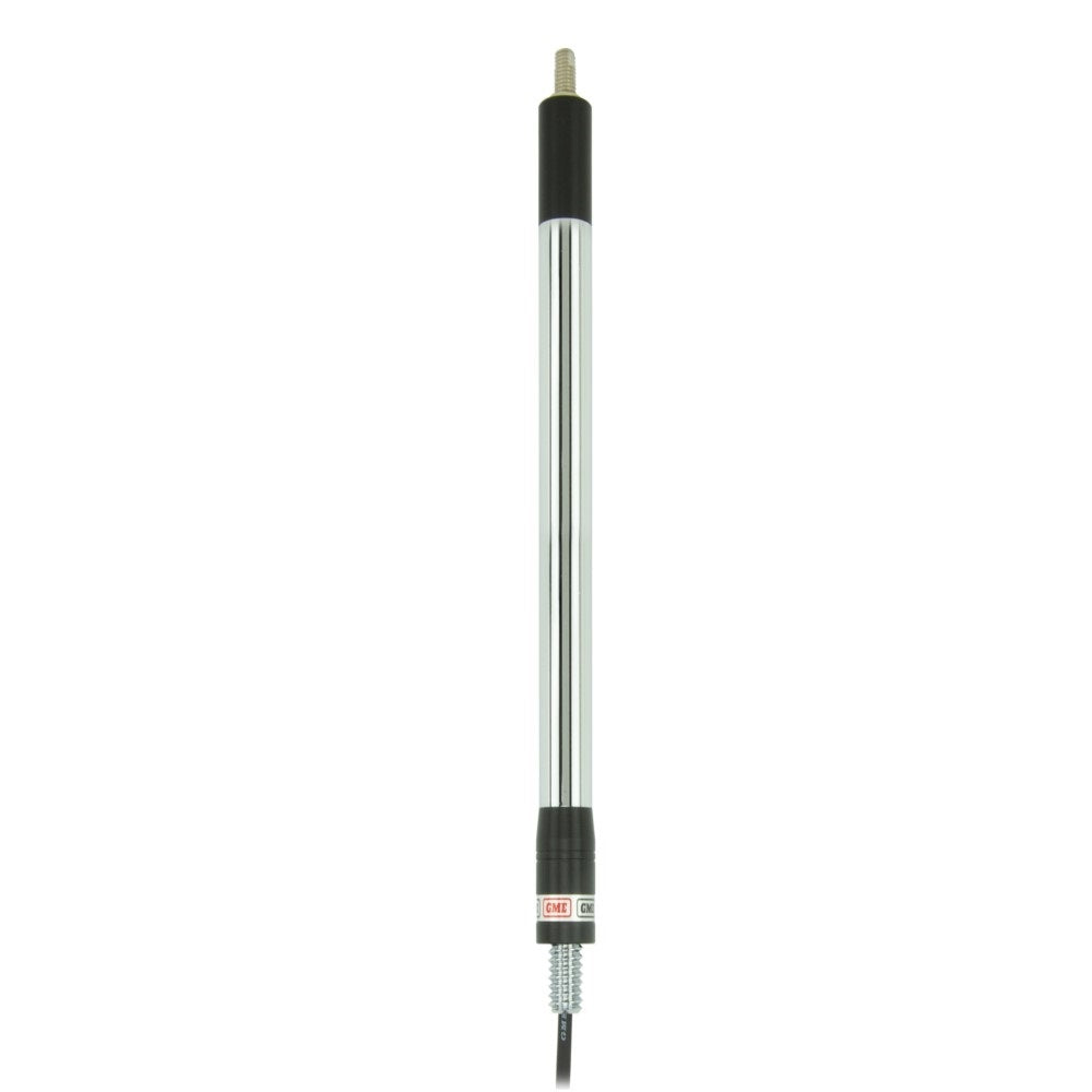 Base with Cable-ABL002. Front view of stainless steel rod with black ends.