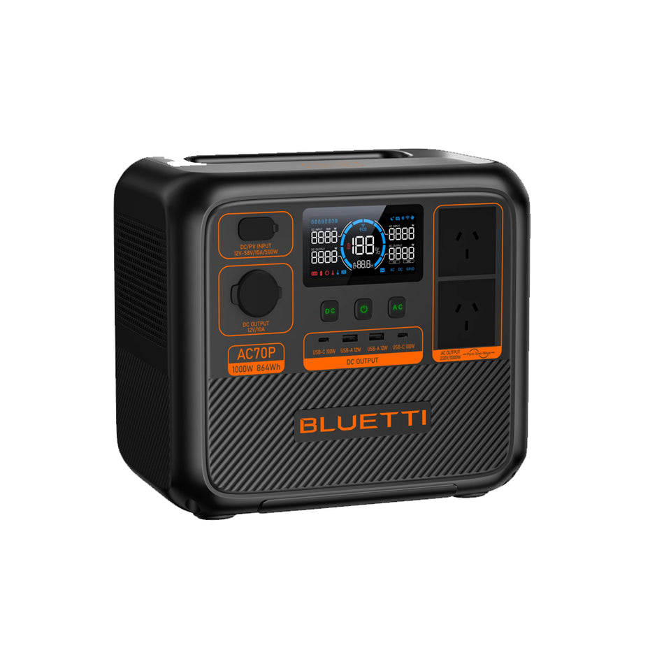 BLUETTI AC70P Portable Power Station 1000w