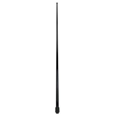 GME Antenna Whip Black 2400mm-AW368VB.  Front view of black antenna whip.