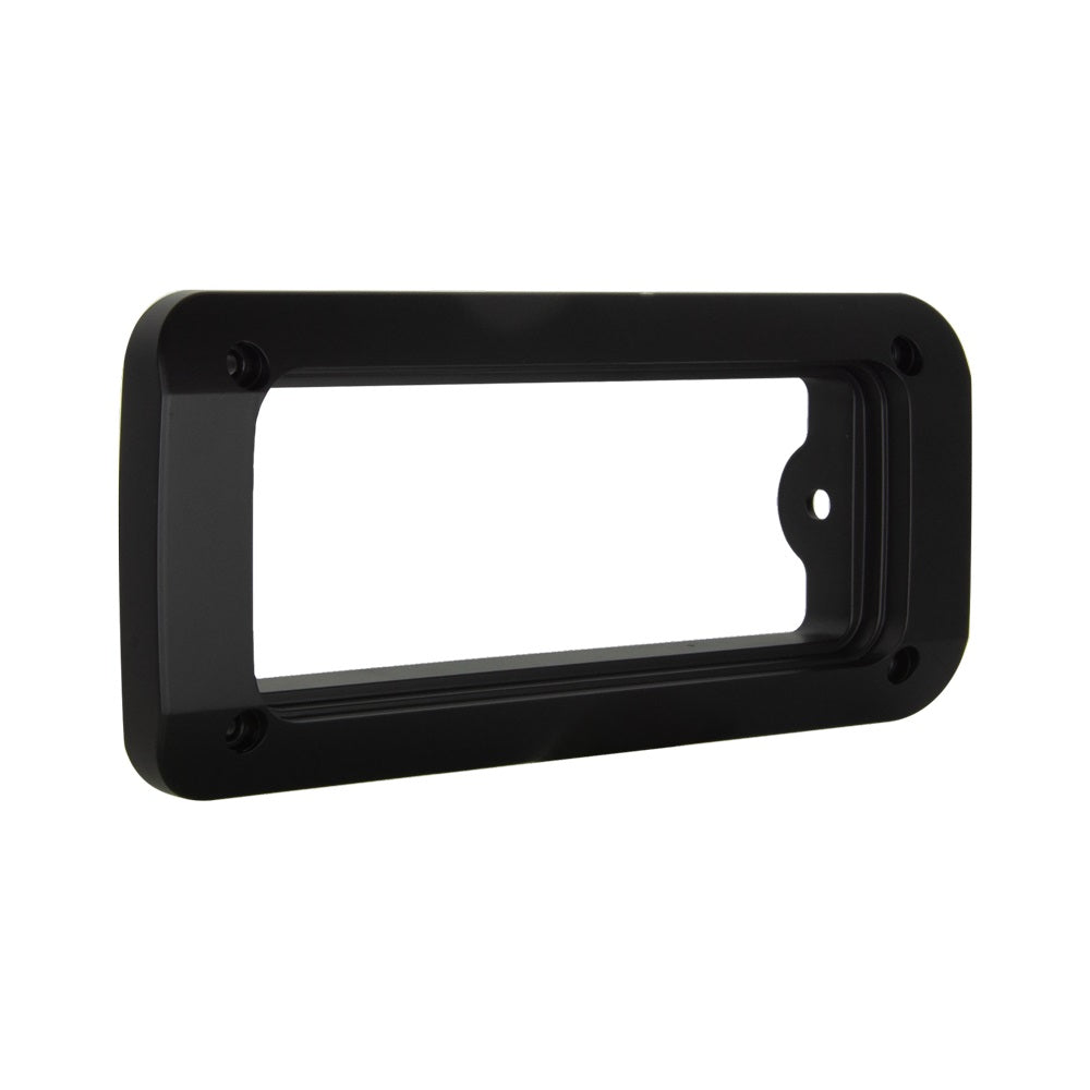 GME Flush Bracket Black - Suit GX400/GX700-MK008B. Front view of black bracket.