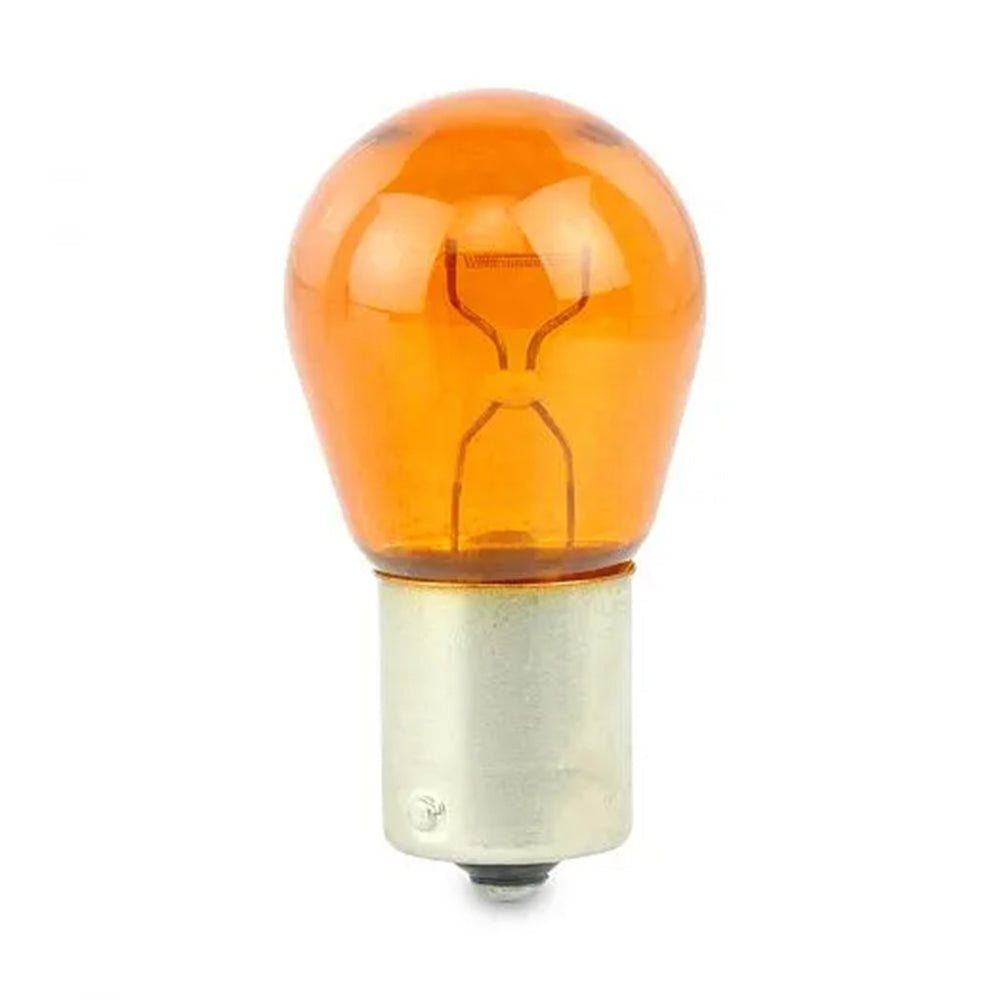 HELLA Bayonet Bulb 12V 21W BAU15s - Amber side view