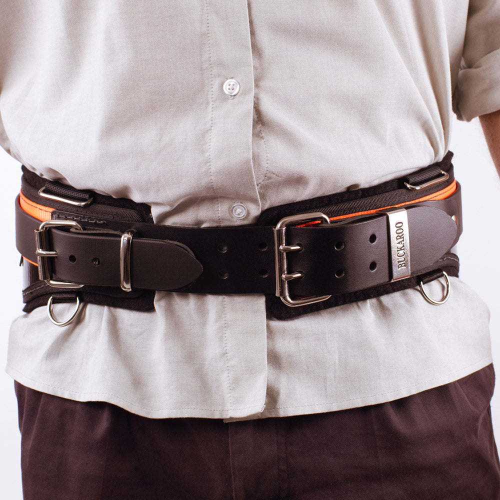Buckaroo Trade Back Support Tool Belt on model front view
